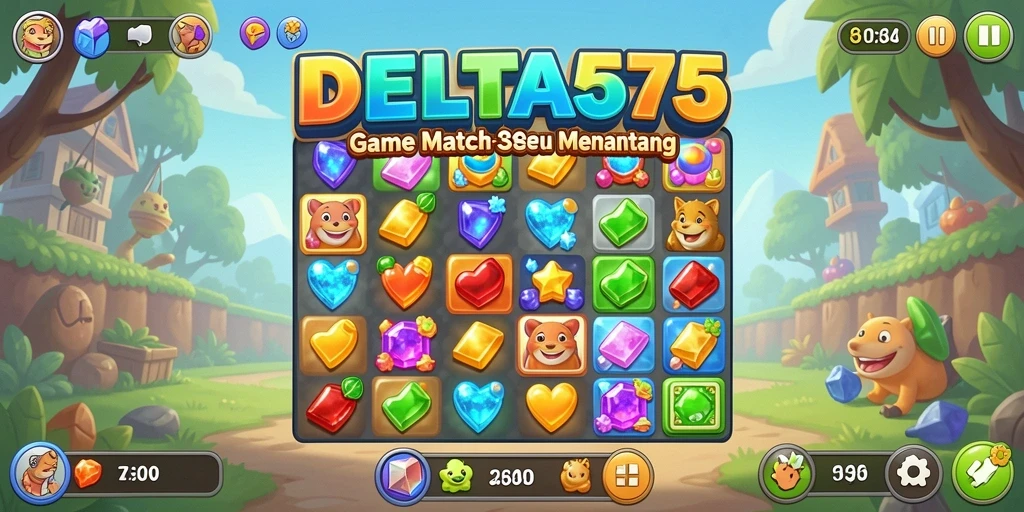 Gameplay seru dengan grafis Match-3 yang menawan.