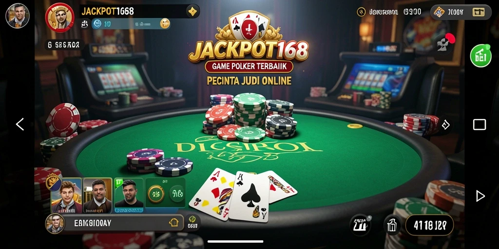 Screenshot gameplay Poker menarik di JACKPOT168.