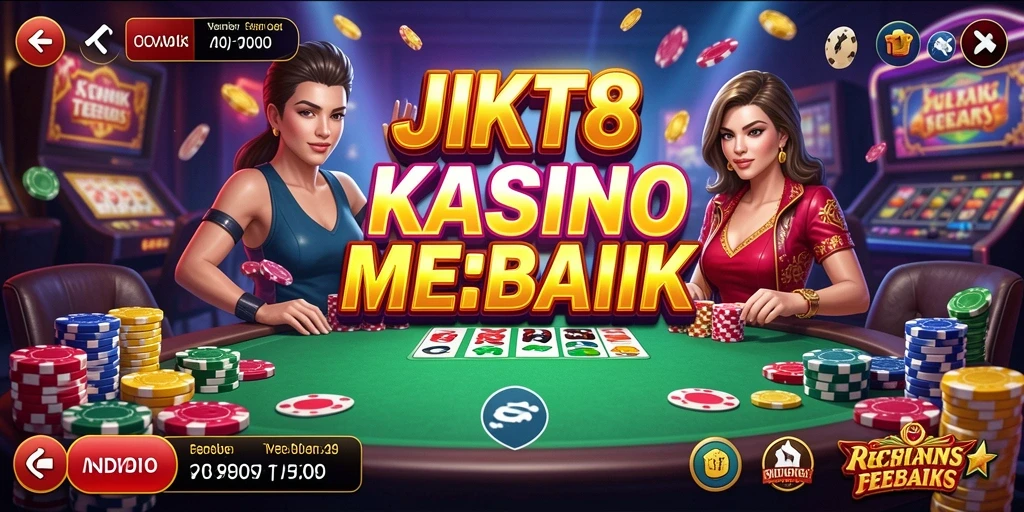 Gameplay menarik JKT8 dengan dealer langsung dan grafis menawan.