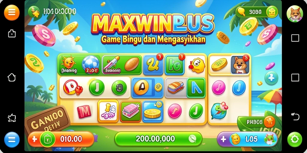 Tampilan menarik dari gameplay Bingo di MAXWINPLUS.