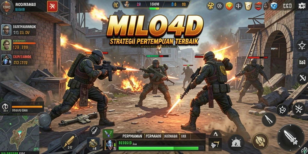 Tangkapan layar menampilkan pertempuran epik dalam MILO4D.
